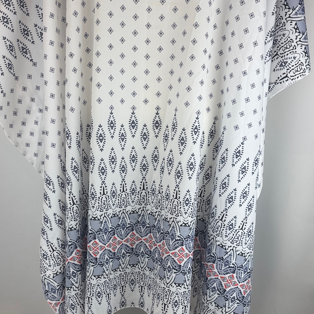 CUPSHE Boho Border Print Cover-Up with Coral Trim Size-Large - Picture 13 of 16